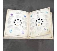 Shein Diario de Magia Lunar, Libro de Hechizos Lunares, Juego de Cartas de Grimorio, Cuaderno para Planificación de Rituales de Brujería, Seguimiento de Fas