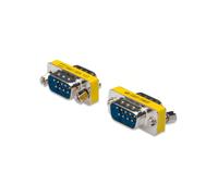 Shein DIGITUS D-Sub 9 Cambiador de género - Adaptador - 9 pines hembra - enchufe a enchufe - RS-232 - RS-485 - TTL - carcasa metálica