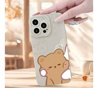 Shein Diseño creativo y dulce de pareja, funda de teléfono con acabado mate, adecuada para hombres y mujeres, ofrece un agarre cómodo, compatible con las