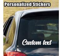 Shein Diseña tus propias pegatinas de letras de vinilo personalizadas - Coche, Negocio, Barco, Camión, Puerta, Remolque, Parabrisas - Pegatinas personalizad