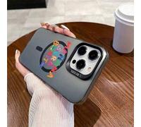 Shein Diseño colorido "Mañana será hermoso" - Funda magnética para teléfono de color cromado para iPhone X/11/12/13/14/15/16 Pro Max | Protectora, a prueba