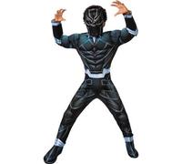 Shein Disfraz Black Panther Deluxe Infantil - Disfraz Personajes Marvel Licencia Oficial - Disfraz De Superhéroe Diseño Auténtico - Disfraz Black Panther De