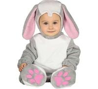 Shein Disfraz de Conejito para Bebés y Niños Pequeños Infantiles, Traje de Animales Suaves y Cálidos con Orejas Largas y Paws Realistas, Ideal para Fiestas,