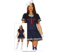 Shein Disfraz de Marinera para Adultos en Varias Tallas, Disfraz Temático de Muñeca Marina para Fiestas y Celebraciones, Traje de Costura Naval con Detalles