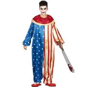 Shein Disfraz de Payaso Patriot Clown para Niños y Adolescente, Conjunto de Disfraces de Circo Temático para Fiestas y Celebraciones Infantiles, Disfraz Col