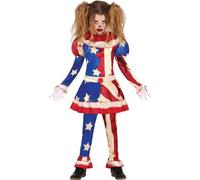 Shein Disfraz de Payaso Patriot Clown para Niños y Niñas, Fantasía Infantil con Diseño Colorido y Temática Patriótica, Ideal para Fiestas, Celebraciones y E