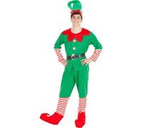 Shein Disfraz Elfo Man Adulto - Disfraz Diseño Original y Divertido - Disfraz Elfo Man - Perfecto Para Fiestas y Carnaval - Fácil De Poner y Quitar - Disfra