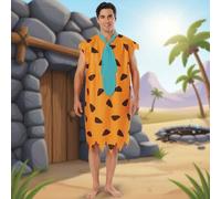 Shein Disfraz Fred Flintstones Clásico para Niños y Niñas, Traje de Fantasía Inspirado en la Familia de Bedrock, Disfraz de Vilma con Estilo Retro, Perfecto
