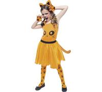 Shein Disfraz Gatita Naranja Infantil - Disfraz Diseño Original y Divertido - Disfraz Gatita Naranja - Perfecto Para Fiestas y Carnaval - Fácil De Poner y Q