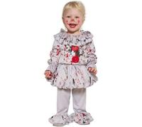 Shein Disfraz Infantil de Payaso Malvado para Niños y Niñas, Disfraz de Payaso Terrorífico con Detalles de Sangre y Carcajada Siniestra, Ideal para Fiestas