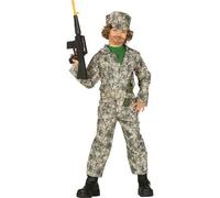 Shein Disfraz Militar Infantil para Niños y Niñas, Traje de Soldado con Camuflaje para Juego y Fiestas, Conjunto de Uniforme y Accesorios Realistas, Disponi