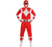 Shein Disfraz Power Rangers Rojo Mgm - Disfraz Personajes Power Rangers Licencia Oficial - Disfraz De Personajes Icónicos Diseño Auténtico - Disfraz Power R