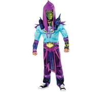 Shein Disfraz Skeletor Deluxe Infantil - Disfraz Personajes Icónicos Serie Clásica He Man - Disfraz Licencia Oficial He Man Motu - Disfraz Skeletor Deluxe -