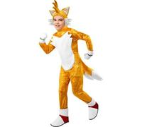 Shein Disfraz Tails Deluxe Infantil - Disfraz Personajes De Sonic The Hedgehog Licencia Oficial - Disfraz Detalles Coloridos y Diseño Auténtico - Disfraz Ta