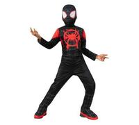 Shein Disney Disfraz Miles Morales clássico infantil. Jumpsuit con detalles impresos, cubrebotas y máscara de tela. | ✅ Entrega 48/72h