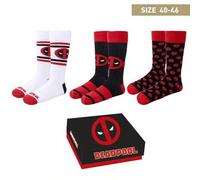 Shein Disney PACK CALCETINES 3 PIEZAS DEADPOOL T4046:TU 40-46 - ✅ Entrega 48/72h