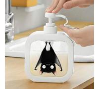 Shein Dispensador de desinfectante de manos con forma de murciélago divertido para el fregadero de la cocina, botella de bomba recargable hidratante, conten