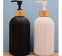 Shein Dispensador de jabón, dispensador de loción, botella dispensadora de jabón de ducha vacÃa con bomba para champú, gel de ducha, loción corporal y