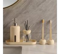 Shein Dispensador de jabón y loción de resina para baño, botella dispensadora de detergente vacÃa, organizador, dispensador de jabón de manos, dispensa
