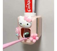 Shein Dispensador de pasta de dientes automático de pared con diseño de dibujos animados lindos, Dispensador de pasta de dientes lindo, Exprimidor de pasta