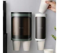 Shein Dispensador de vasos desechables, dispensador automático de vasos, dispensador de agua, soporte para vasos de papel, estante de almacenamiento creativ