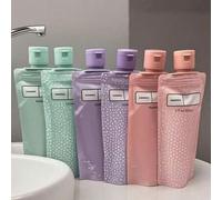 Shein Dispensadores de tamaño de viaje - Contenedores de líquidos a prueba de fugas y de pie para champú, acondicionador, loción, gel de baño | Plástico, si