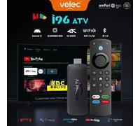 Shein Dispositivo de streaming I96 D7 con Android 12.0, stick de TV ATV de Quad-Core, Wi-Fi 6 de 2.4G/5.8Ghz, BT5.0, 4K HD para TV y proyector, con [2GB RAM