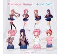 Shein Doki Doki Literature Club Natsuki Figura Acrílica 12cm DDLC Chica Anime Linda Figura de Novela Visual Merchandising Kawaii Decoración de Escritorio Un