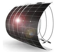 Shein DOKIO Panel solar 380W flexible 4 x 95W 18V módulo solar monocristalino para batería de coche 12V, AGM, batería de gel ideal para autocaravana, campin