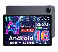 Shein DOOGEE U11 2026 Android 16 Tablet 11 Pulgadas, 16GB RAM+128GB ROM (TF 2TB), 8580mAh Octa Core 5G WiFi Tablet Niños | Widevine L1 | Bluetooth 5.0 | 13M