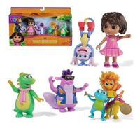 Shein DORA LA EXPLORADORA - Pack Amigos Fantásticos de Dora, 7 Figuras: Dora, Botas, Tico, Isa y el Trío Fiesta - 6073738 - Juguetes Niña 3 años + - Regalo
