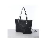 Shein Dos piezas Nuevo Bolso de mano de gran capacidad con estampado de leopardo de gamuza con asas duales, ideal para ir al trabajo o al campus. Este espac