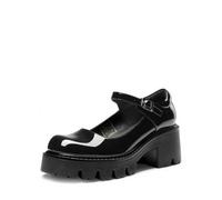 Shein DREAM PAIRS Zapatos Mary Jane de plataforma gruesa para mujer, zapatos planos con punta redonda y hebilla, boca poco profunda, zapatos japoneses de pr