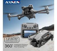 Shein Drone de cámara dual, posicionamiento por flujo óptico con suspensión, cuadricóptero plegable, volteretas de 360°, ascenso/descenso, juguete de dron d