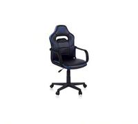 Shein duehome DRW Sticker, Silla Gamer, Silla de Oficina Gaming Estudio o Escritorio, Acabado en Smil Piel Blanco, Azul y Sticker, Medidas: 46, 5 Anchox 46