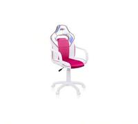 Shein duehome DRW Sticker, Silla Gamer, Silla de Oficina Gaming Estudio o Escritorio, Acabado en Smil Piel Blanco, Azul y Sticker, Medidas: 46, 5 Anchox 46