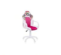 Shein duehome DRW Sticker, Silla Gamer, Silla de Oficina Gaming Estudio o Escritorio, Acabado en Smil Piel Blanco, Azul y Sticker, Medidas: 46, 5 Anchox 46