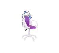 Shein duehome DRW Sticker, Silla Gamer, Silla de Oficina Gaming Estudio o Escritorio, Acabado en Smil Piel Blanco, Azul y Sticker, Medidas: 46, 5 Anchox 46