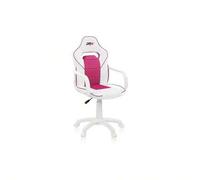 Shein duehome DRW Sticker, Silla Gamer, Silla de Oficina Gaming Estudio o Escritorio, Acabado en Smil Piel Blanco, Azul y Sticker, Medidas: 46, 5 Anchox 46