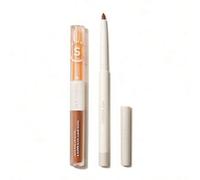 Shein Duo de delineador y labial suave estilo glam de los 90s - Set de labios en tono topo apagado