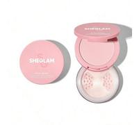 Shein Duo De Polvos Fijadores Para Rostro Y Contorno De Ojos Insta-Ready: Bubblegum 2 En 1, Polvos Sueltos Iluminadores Con Control De Aceite, Color Rosa, M