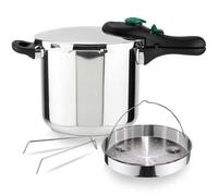 Shein DYNAMIC - Pack Olla Express Rápida + Cestillo, Acero Inoxidable 18/10, Eficiencia Energética, Todo Tipo de Cocinas, Inducción ✅ Entrega 24/72h