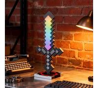 Shein Edición conmemorativa Serie Minecraft Espada de diamante brillante de lujo - 7 colores/9 colores, USB, para decoración de dormitorio, decoración de sa