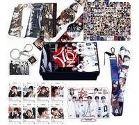 Shein Edición de coleccionista del set de regalo STRAYKIDS HOP, incluye tarjeta fotográfica, pegatina, cordón, tarjeta de coleccionista, pequeños obsequios,
