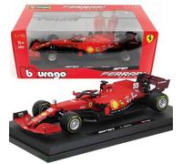 Shein Edición limitada a escala 1/18 del Scuderia Ferrari SF21 #55 de Carlos Sainz, vehículo oficial de Fórmula 1, modelo a escala coleccionable de fundició