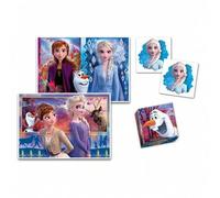 Shein Edukit 4 en 1 Frozen - Clementoni - Set educativo con puzles, juegos de memoria y actividades temáticas de Frozen, ideal para estimular la concentraci