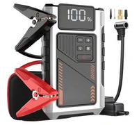 Shein Eigotrav PD-JA2(U2) 5-EN-1 6000A arrancador de batería de automóvil de corriente máxima con compresor de aire de 150 PSI, arrancador de batería BOX ca