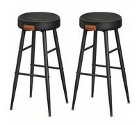 Shein EKHO Colección - Juego de 2 Taburetes de Bar, Taburetes de Cocina, Taburetes de Desayuno, con Costuras, 76,2 cm de Alto, Silla Comedor, Fácil Montaje,