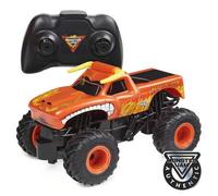 Shein El Toro Loco 1:24 Coche RC - Coche teledirigido oficial de Monster Jam con radio control de 2.4 GHz y alcance de 76 metros - Juguete para niños de 4 a
