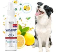 Shein Eliminador de olores para mascotas para orina de perro y gato, manchas en alfombras y olores fuertes - Limpiador de cítricos con aceite natural de nar
